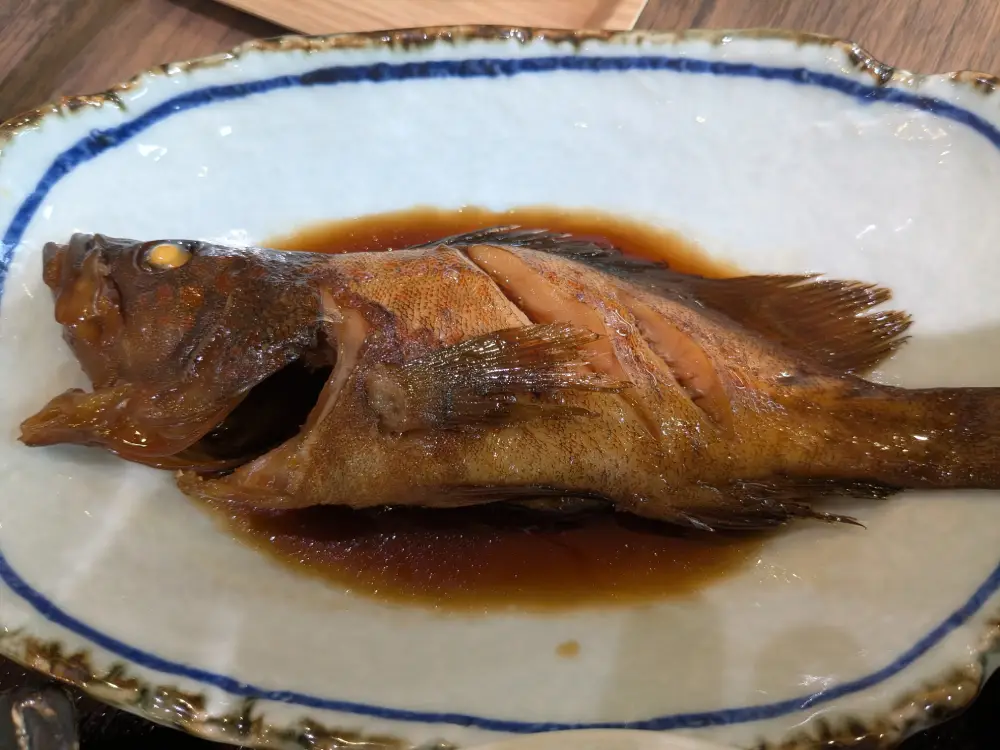 舞鶴サカナテラスの魚の煮付け